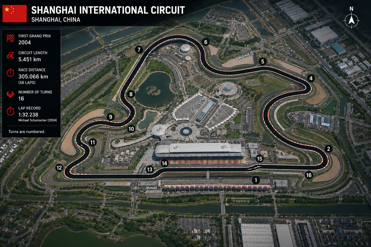 FORMULA 1 LENOVO CHINESE GRAND PRIX 2024 aerial view